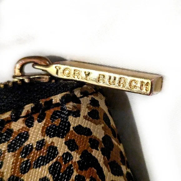 Wallet! Tory Burch Robinson Leopard Print Long Zip Design LUXURY Lightly used! - Picture 4 of 5
